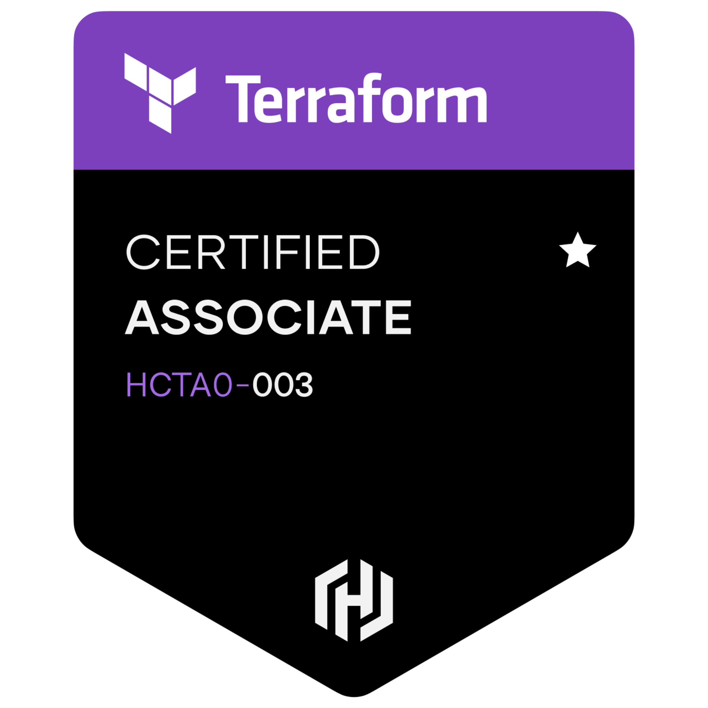 Hashicorp Certified: Terraform Associate (003) Logo